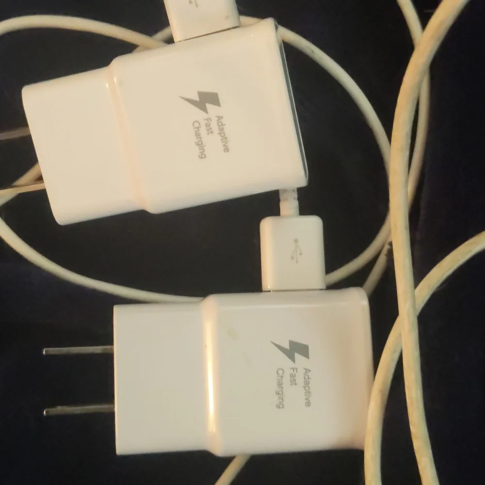 Samsung phone chargers and one car charger